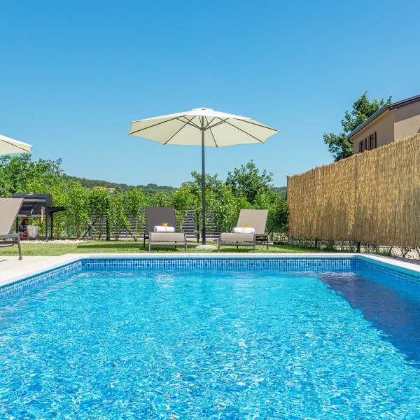 Villa Brih I, Villas Brih mit Pool, in der N&auml;he von Motovun, Istrien, Kroatien Motovun