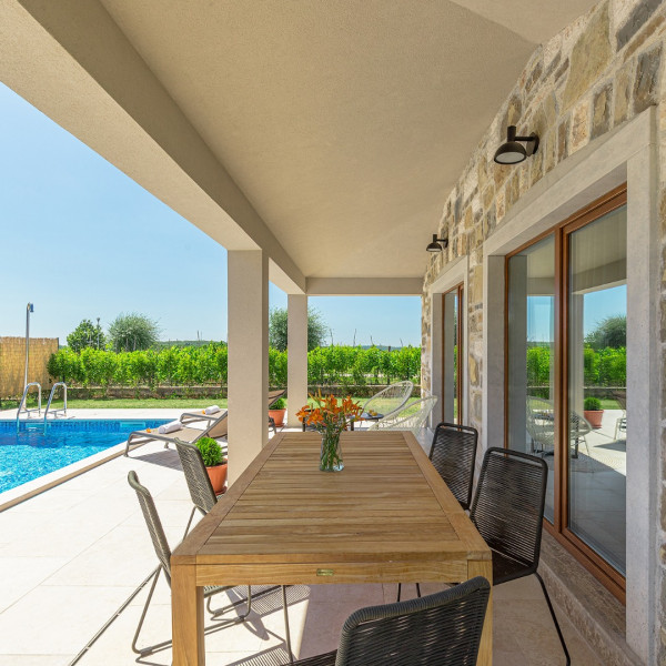 Villa Brih I, Villas Brih mit Pool, in der N&auml;he von Motovun, Istrien, Kroatien Motovun